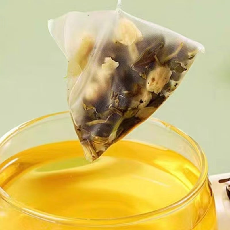 Fouramazingtea-jasmine green tea small tea bags sample support OEM service chinese green tea wholesale