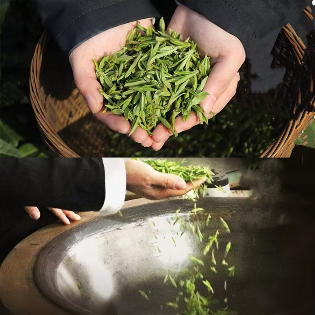 Fouramzingtea Green Tea|Premium Dragon Well tea Longjing tea  Loose Leaves Ecologically Grown Refreshingly Aromatic