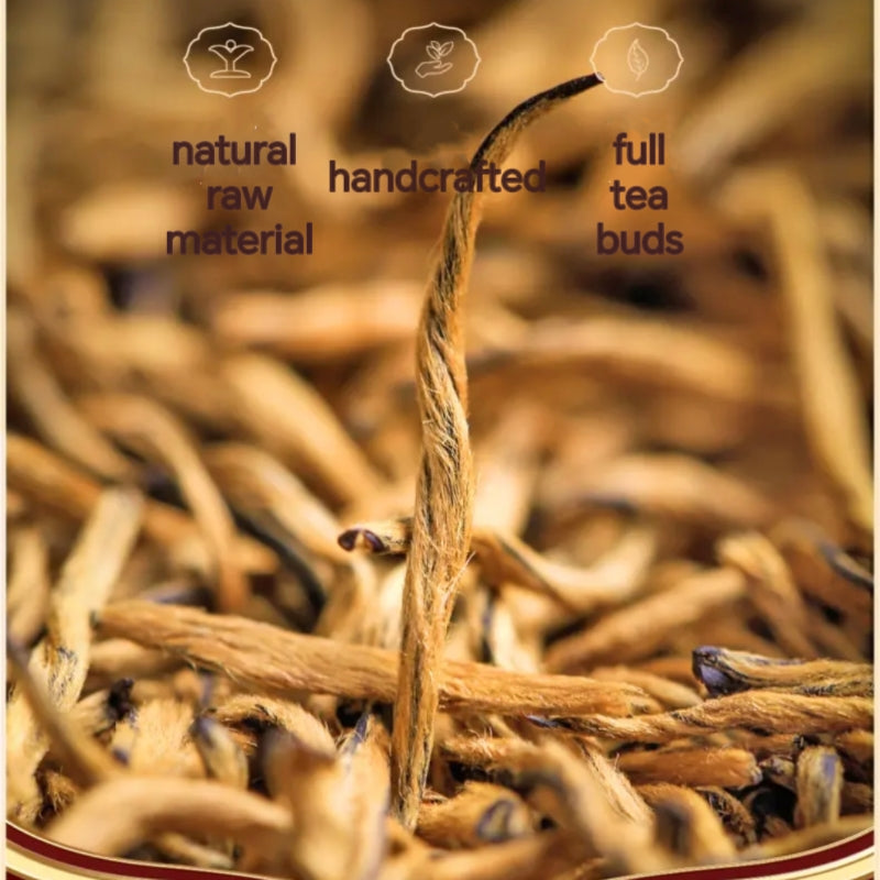 Fouramzingtea Black Tea Premium|JinJunMei Supreme Quality 100% Tea Buds|Authentic Wuyi Mountain Black Tea