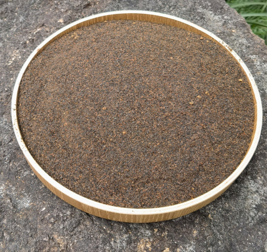 Black tea powder sample
