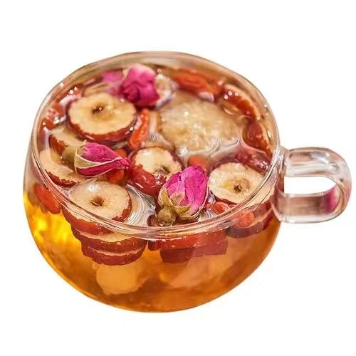 Dišeči in cvetlični zeliščni čaj Fouramazingtea: Rose Astragalus Red Dates Wolfberry