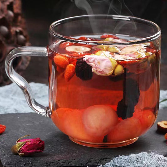 Fouramazingtea Scented & Flower Herbal Tea: Rose Red Dates  Wolfberries mulberry Longan