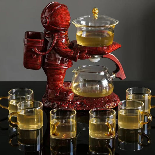 Fouramazingtea+Tea ware+Astronaut semi-automatic tea set