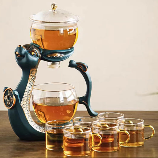 Fouramazingtea+Tea ware+Rabbit semi-automatic tea set